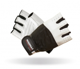 MADMAX Fitness rukavice CLASIC WHITE